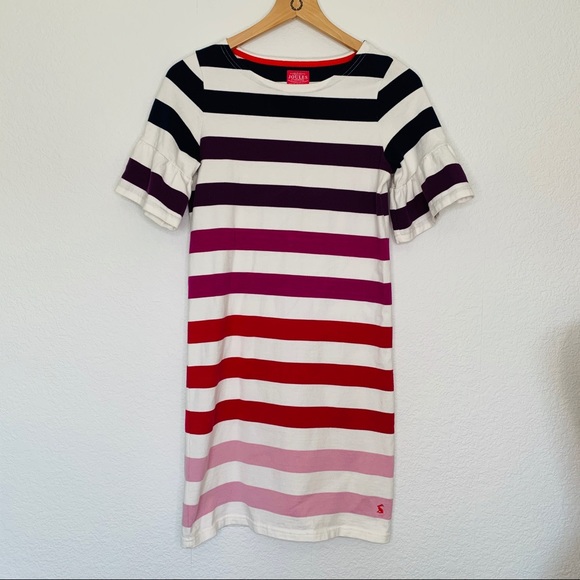 Joules Dresses & Skirts - Joules Sienna Fluted Sleeve striped dress